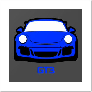 Porsche 911 GT3 Sapphire Blue PTS Posters and Art